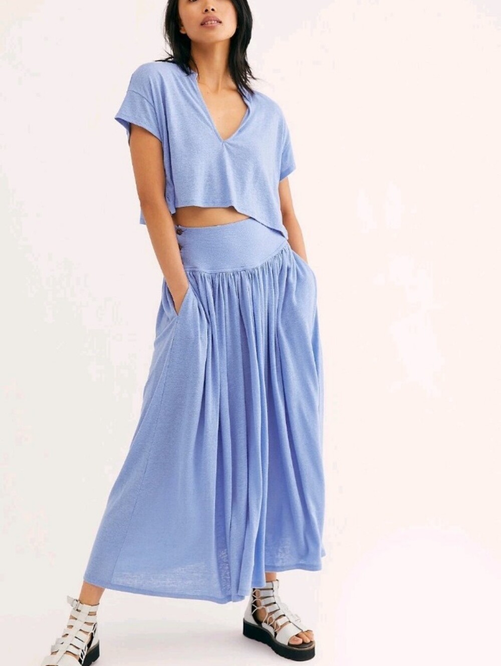 Free People Beach Endless Summer Darcy Skirt Set M Has Pockets!
